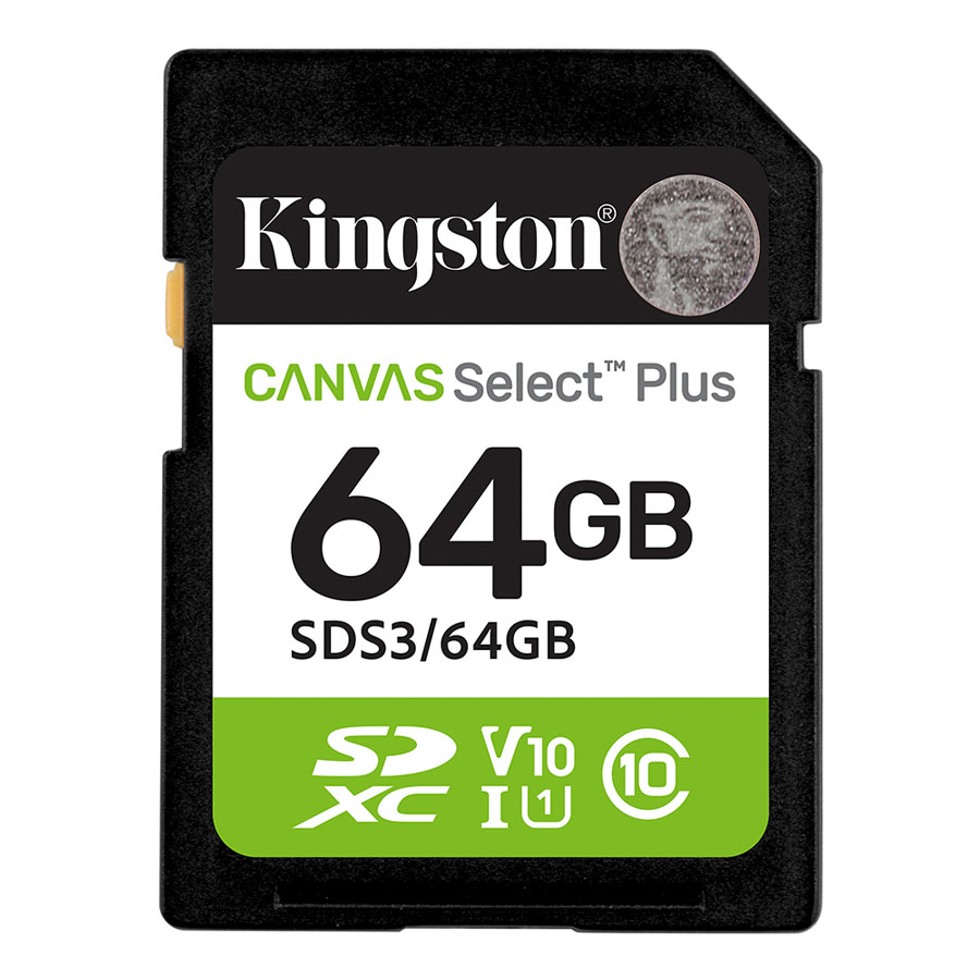 Memory card 64GB SDXC KINGSTON Canvas Select Plus SD G3 SDS3/64GB