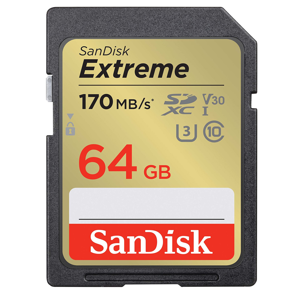 Memory card 64GB SDXC SANDISK Extreme UHS-I U3 V30 SDSDXV2-064G-GNCIN