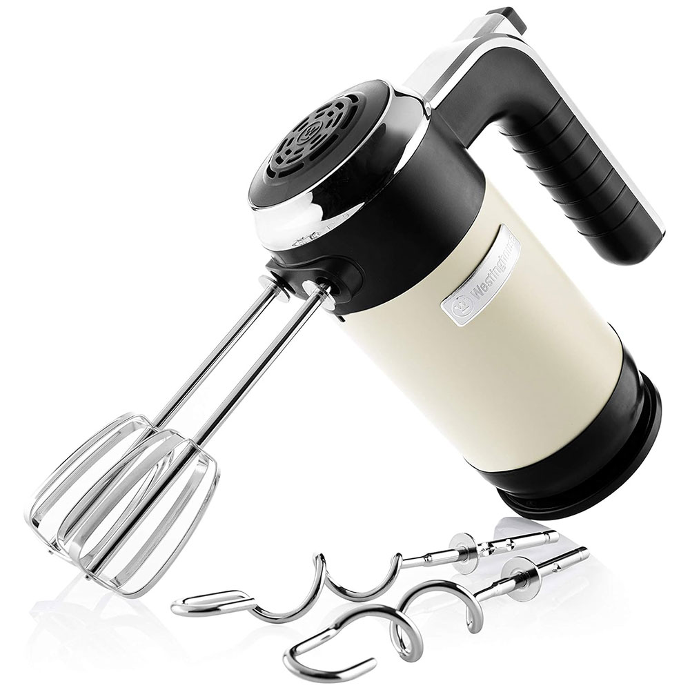 Hand Mixer WESTINGHOUSE Retro Series WKHM250WH white