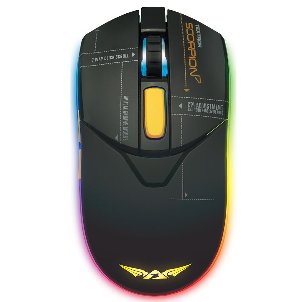 Gaming Corded Mouse Optical ARMAGGEDDON Scorpion 7 black