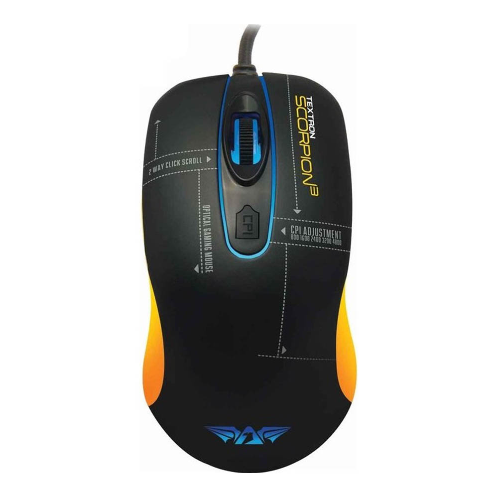 Gaming Corded Mouse Optical ARMAGGEDDON Scorpion 3 RGB black