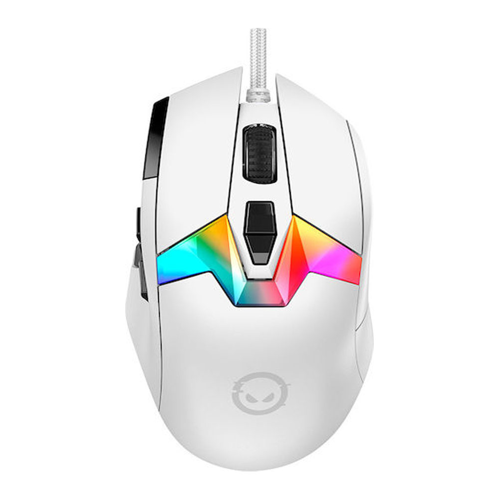 Gaming Corded Mouse Optical LORGAR MSP80 LRG-MSP80-WH white
