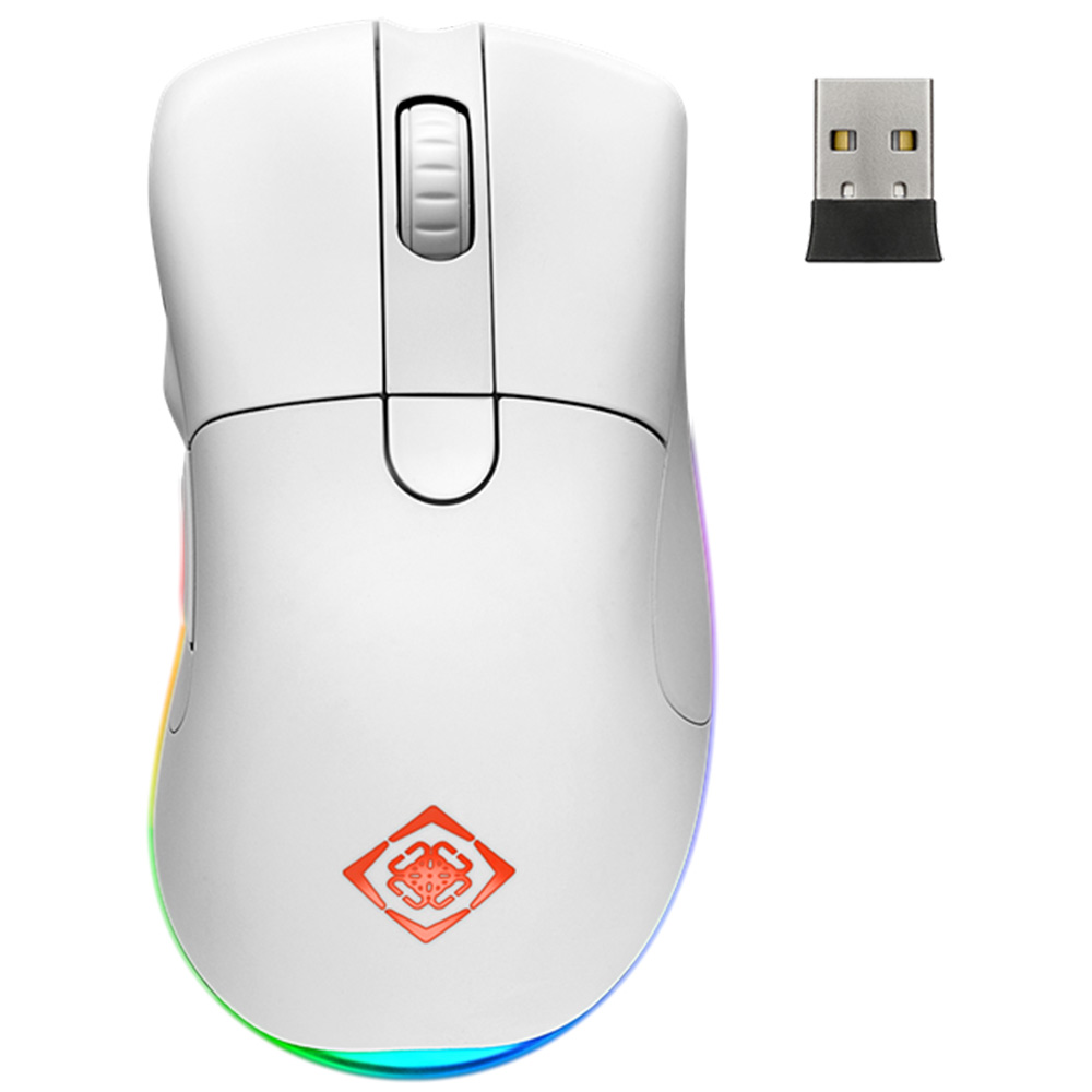 Gaming Cordless Mouse Optical DELTACO WM90 GAM-107-W white