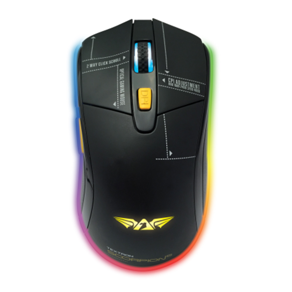 Gaming Corded Mouse Optical ARMAGGEDDON Scorpion 5 RGB black