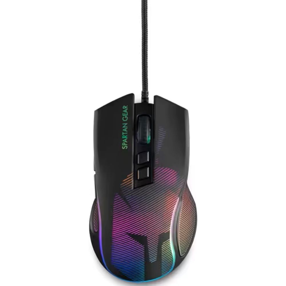 Gaming Corded Mouse Optical SPARTAN GEAR Agis RGB black