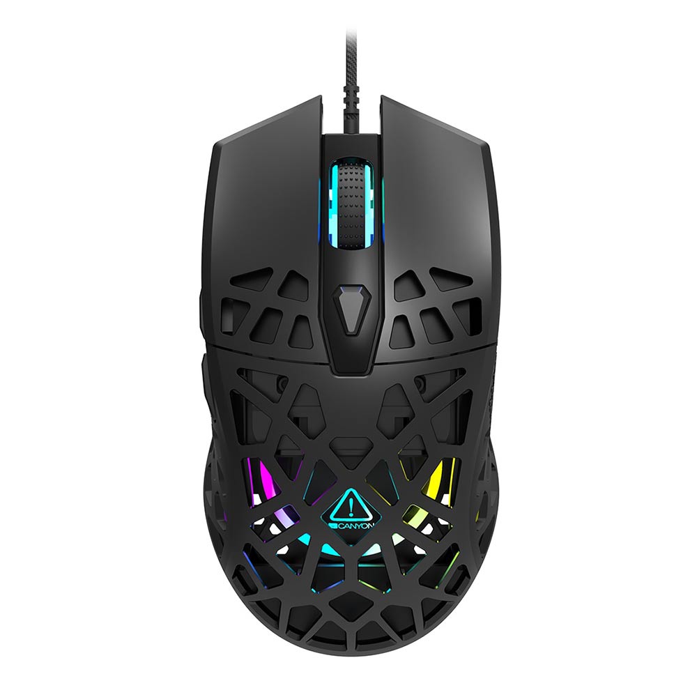 Gaming Corded Mouse Optical CANYON Puncher GM-20 CND-SGM20B RGB black