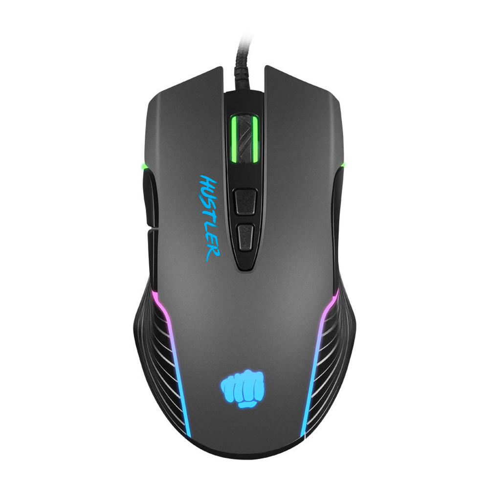 Gaming Corded Mouse Optical FURY Hustler RGB NFU-1698 black