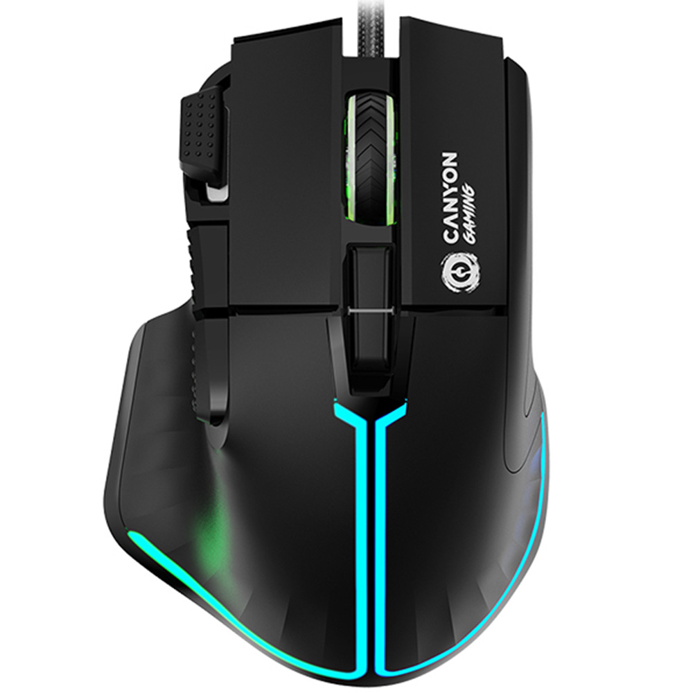 Gaming Corded Mouse Optical CANYON Fortnax GM-636 RGB black