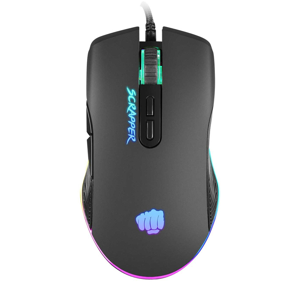 Gaming Corded Mouse Optical FURY Scrapper RGB NFU-1654 black