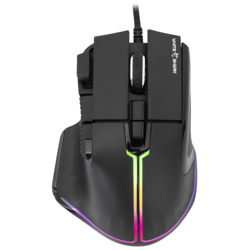 Gaming Corded Mouse Optical WHITE SHARK Marrok GM-9006 RGB black