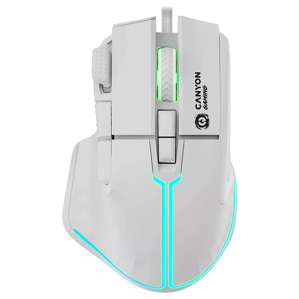 Gaming Corded Mouse Optical CANYON Fortnax GM-636 RGB white