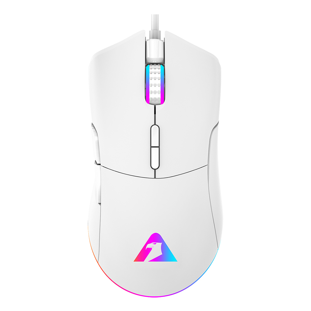 Gaming Corded Mouse Optical ARMAGGEDDON Falcon V Stealth RGB FALCON-V-STEALTH-W white