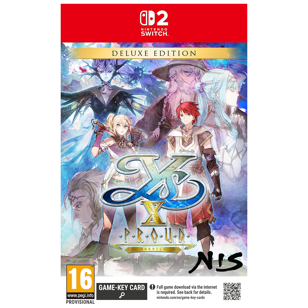Nintendo Switch 2 game Ys X: Proud Nordics (Game Key Card) Deluxe Edition