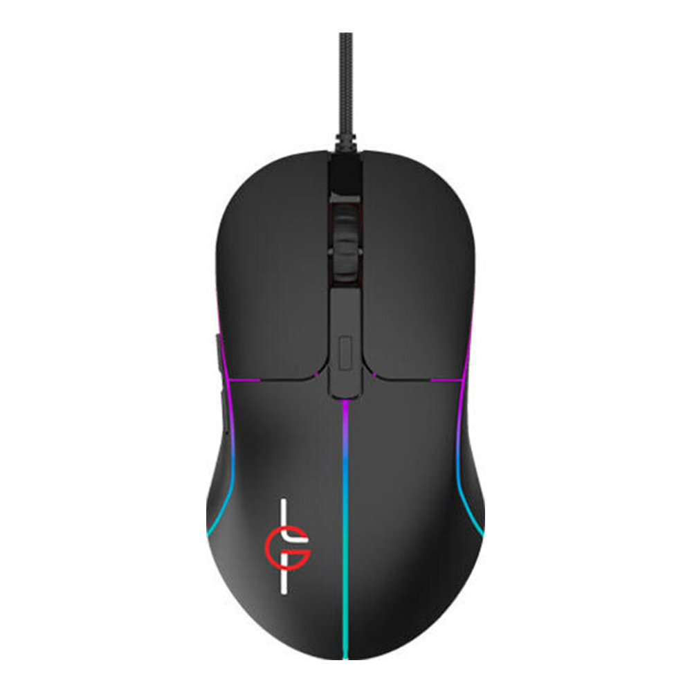 Gaming Corded Mouse Optical LGP Uranus 7-Button RGB LGP021738 black