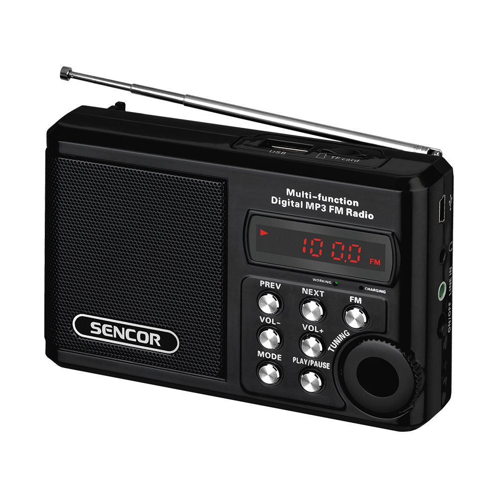 Portable radio SENCOR SRD215 B black