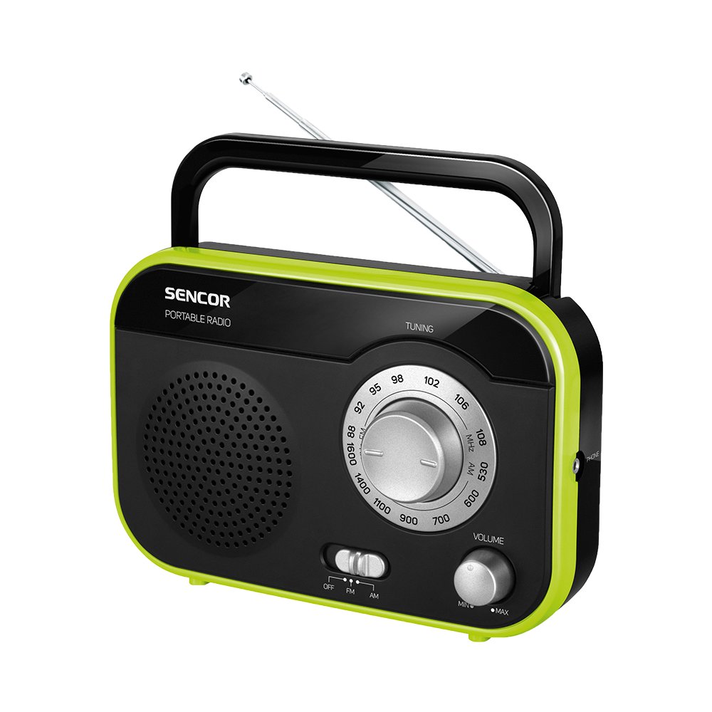 Portable radio SENCOR SRD210 BGN black/green