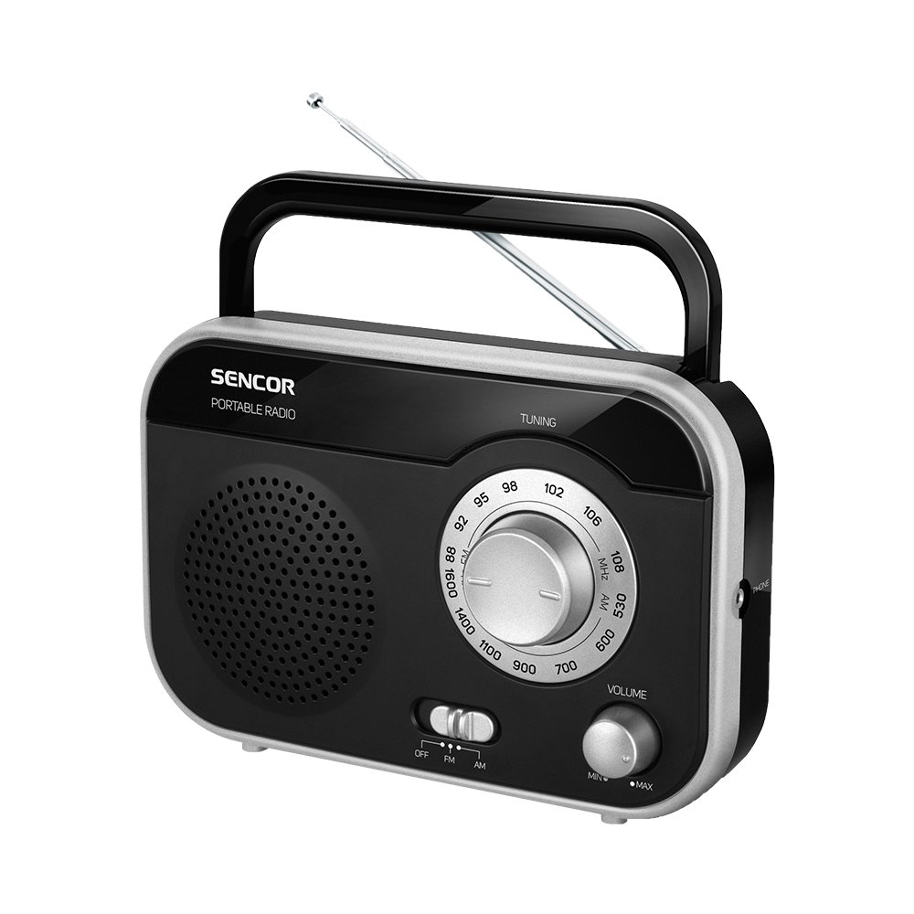 Portable radio SENCOR SRD210 BS black/silver