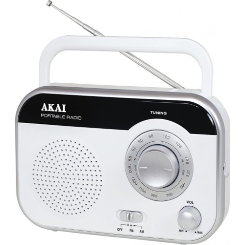 Portable radio AKAI PR003A-410 white