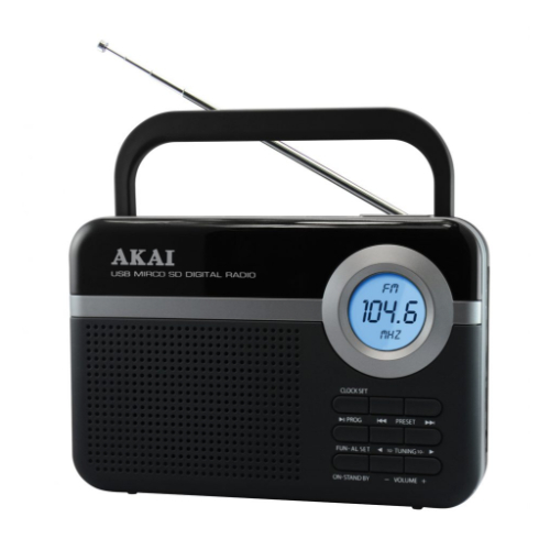 Portable radio AKAI PR006A-471U black