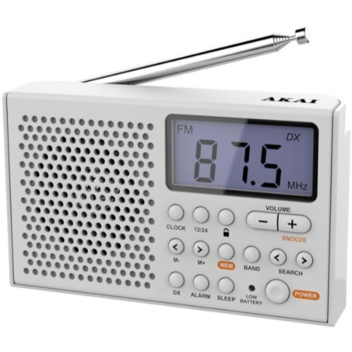 Portable radio AKAI AWBR305 white