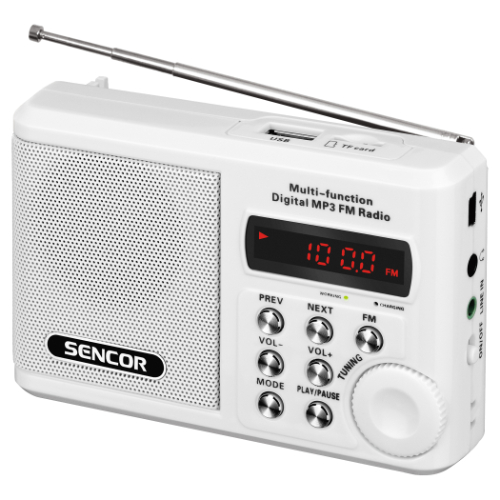 Portable radio SENCOR SRD 215 W white
