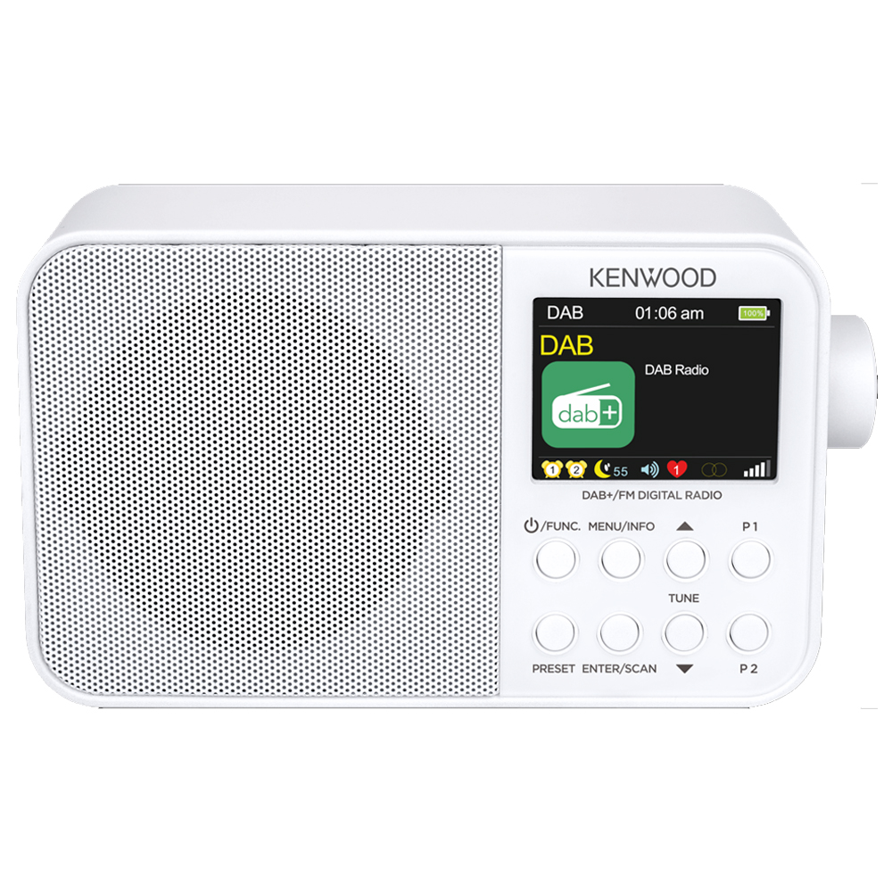 Portable Radio KENWOOD DAB+ KENWOOD CR-M30DAB-W white