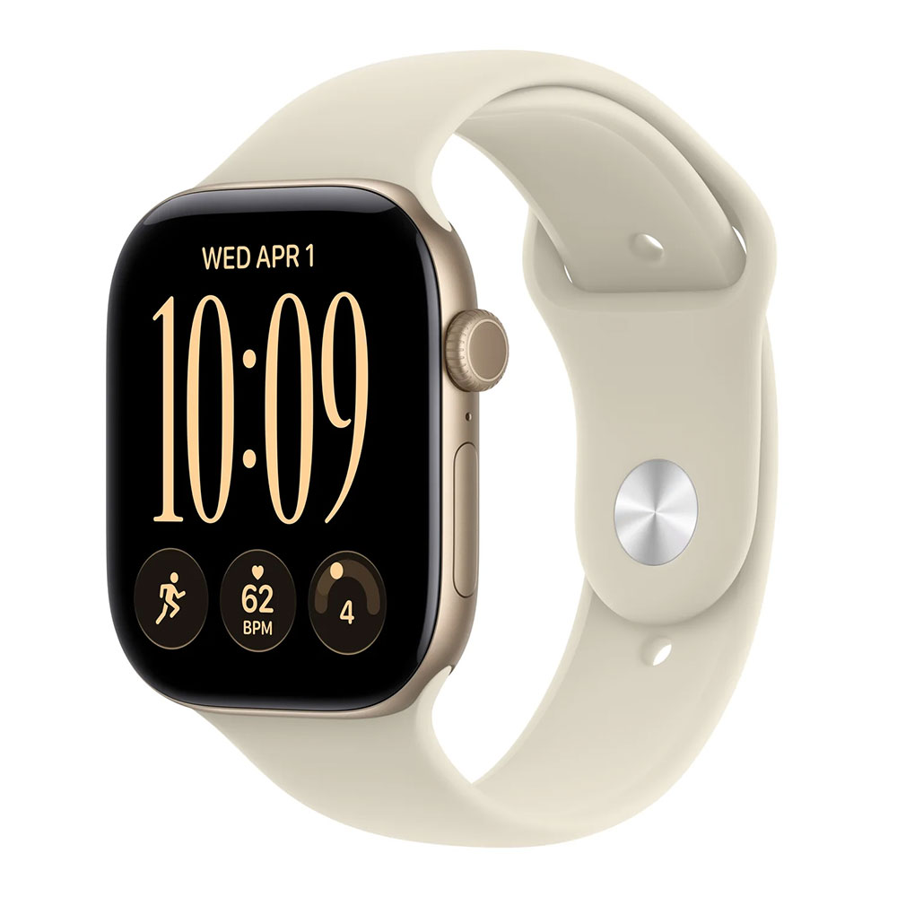 Smartwatch APPLE Watch Series 12 Sport band 46mm MJEN4QL/A aluminium gold