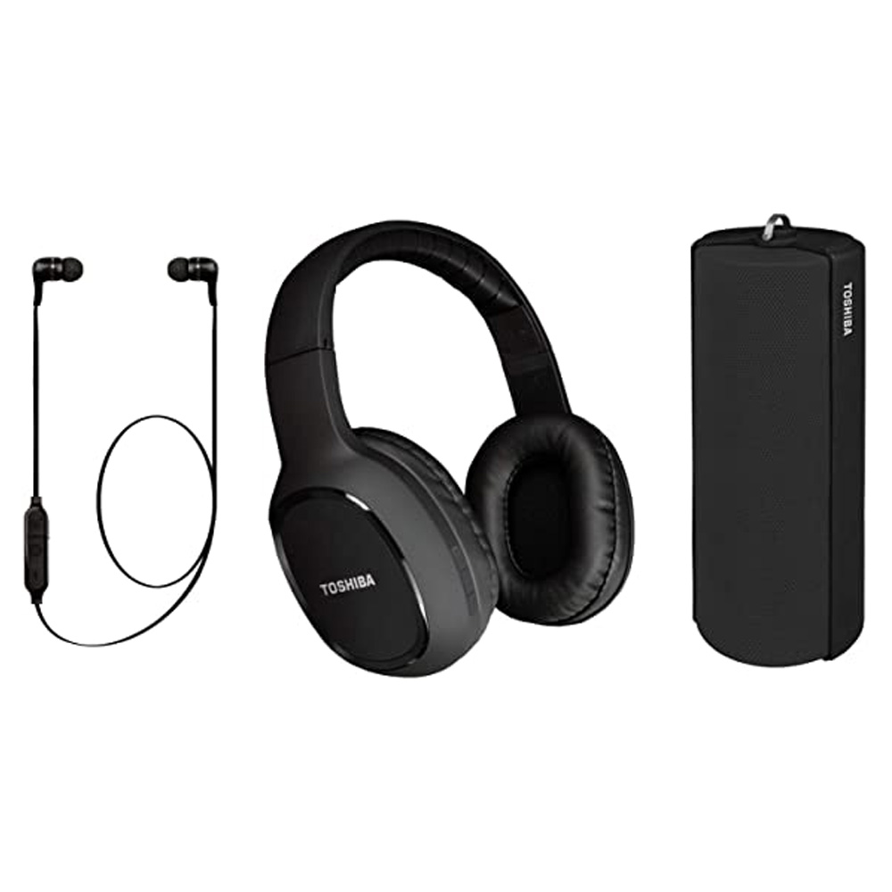 Portable Speaker TOSHIBA 3-in-1 + Headset + Earbuds HSP-3P19-II-K black