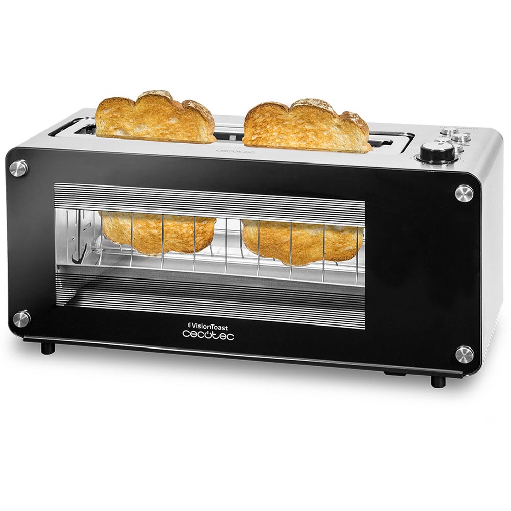 Toaster CECOTEC VisionToast 03042 black/silver