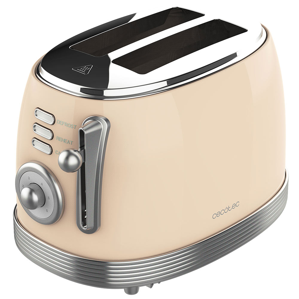 Toaster CECOTEC Toast & Taste Vintage 800 03212 Light beige