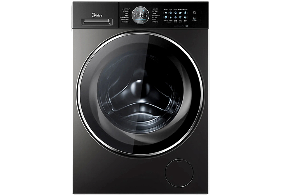 MIDEA 10kg WASHING MACHINE Lunar Series MF210W100BA30/T [+Steam][WiFi][A-30][Dark-Metal][Wty:5Y]