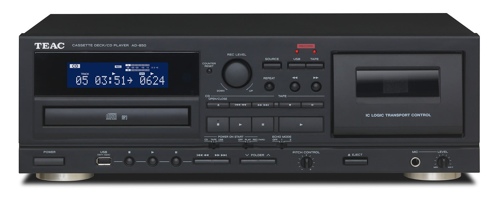 TEAC Cassette deck/CD player AD-850-SE