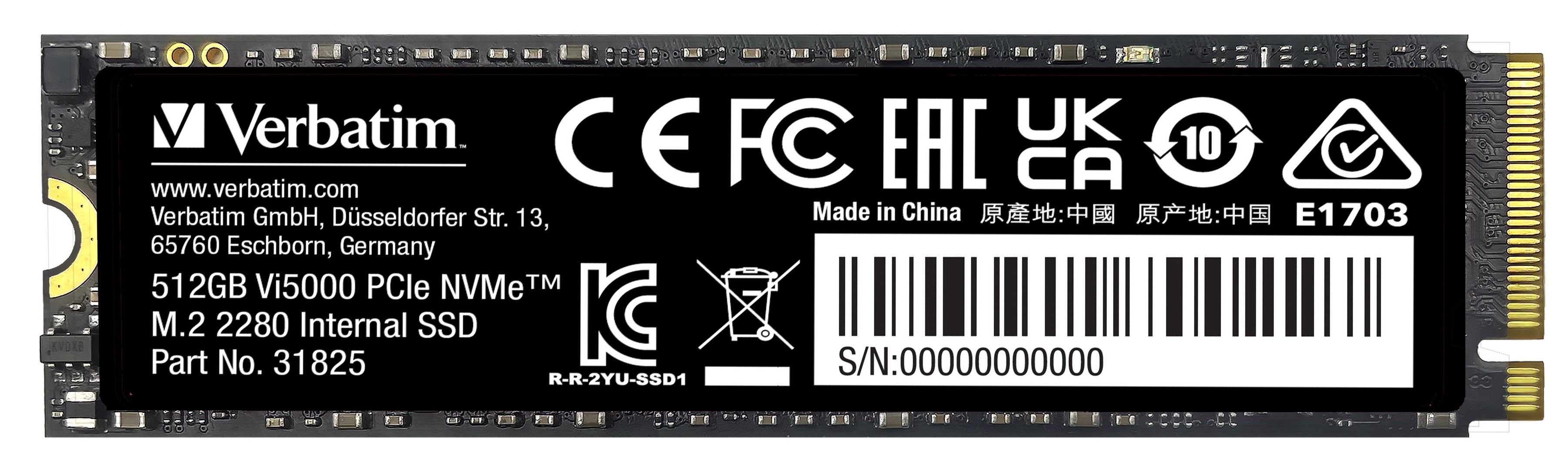 Verbatim SSD NVME M2 Gen4 512GB VI5000