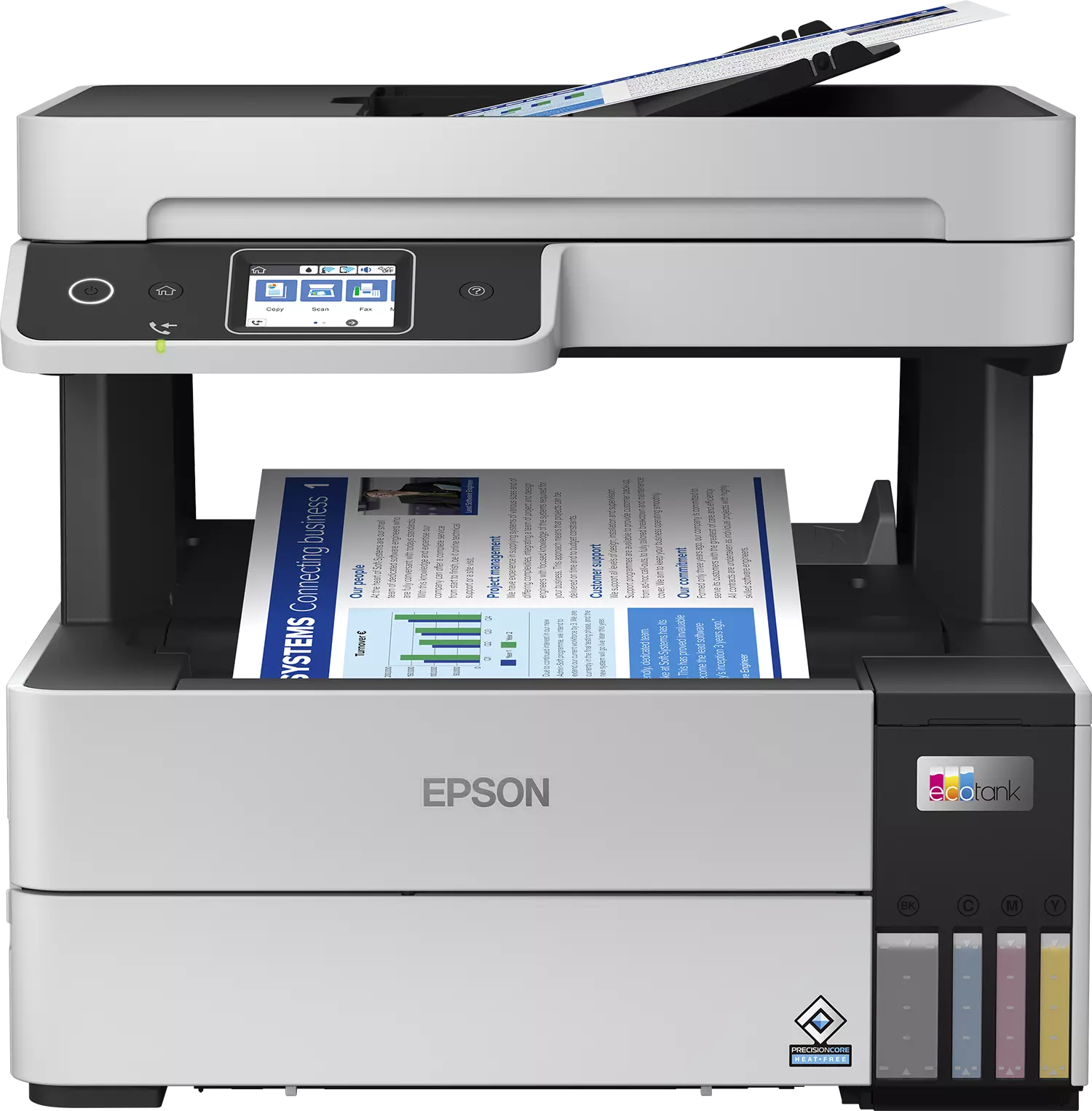 EPSON C11CJ88403 Printer All-in-One with Fax Ecotank L6490, White