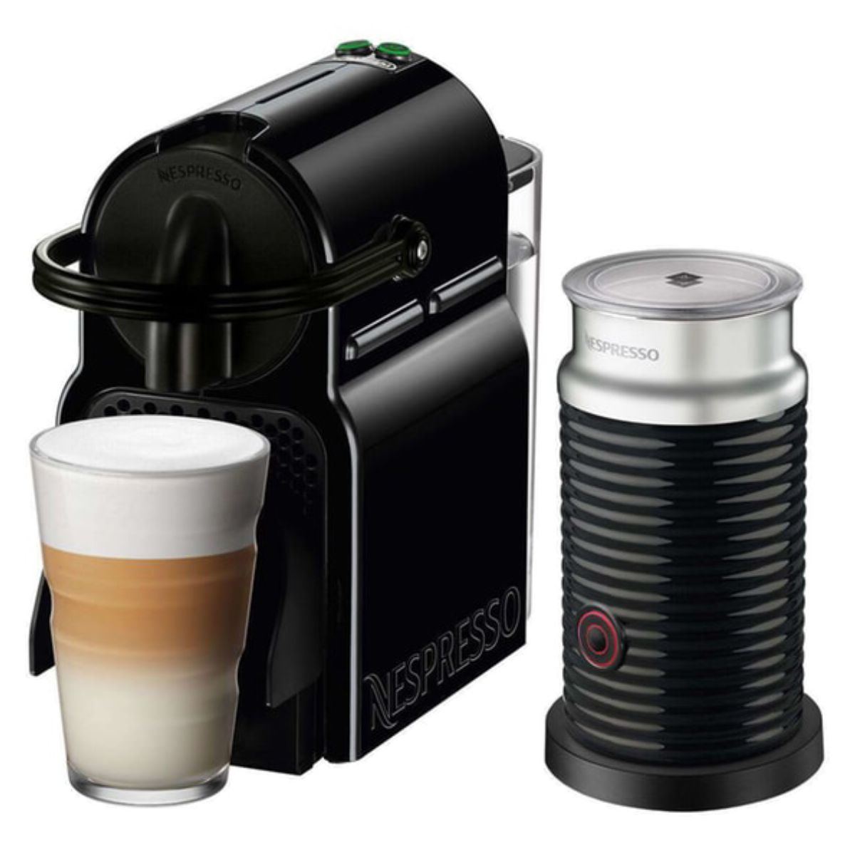 DELONGHI NESPRESSO EN80.BAE Inissia & Aeroccino Coffee Capsule Machine Black