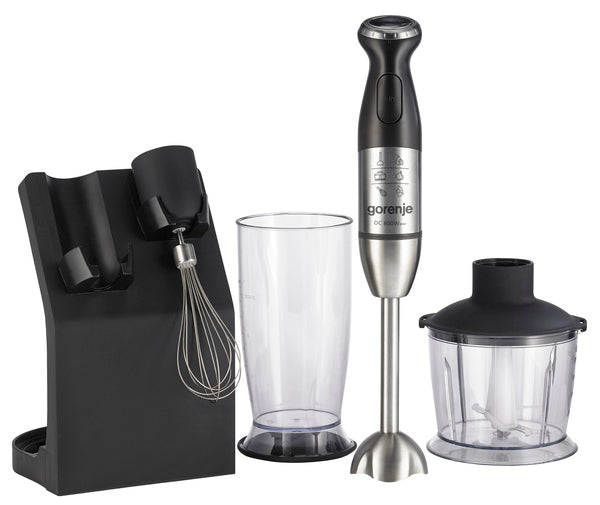 Gorenje HBC807QB Kitchen Blender Hand Mixer & Chopper 800W + Stand Black