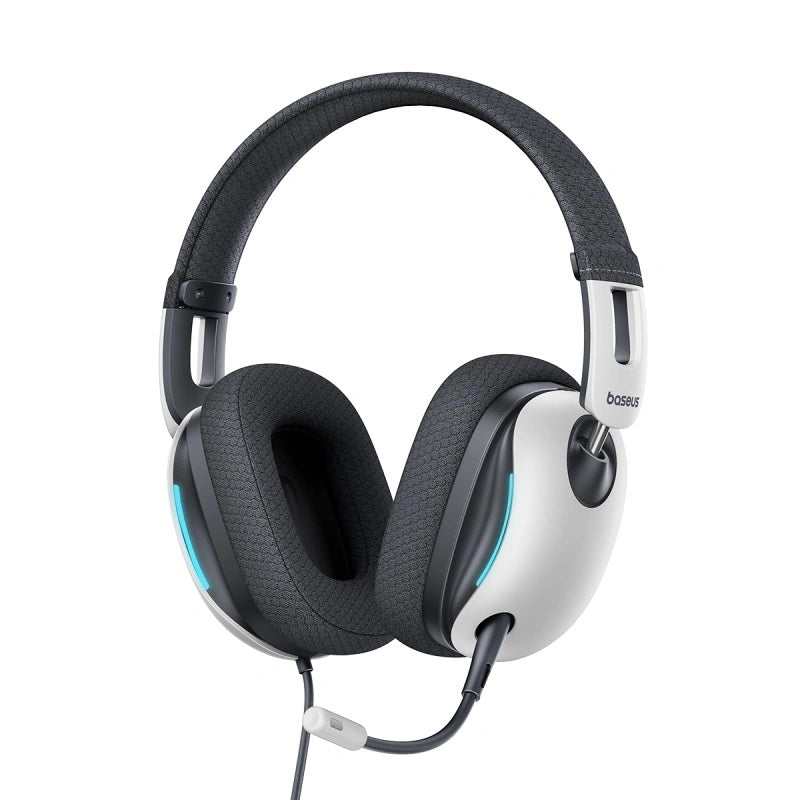 Baseus GoPlay 1+ Max Headphones Wired Gaming USB White