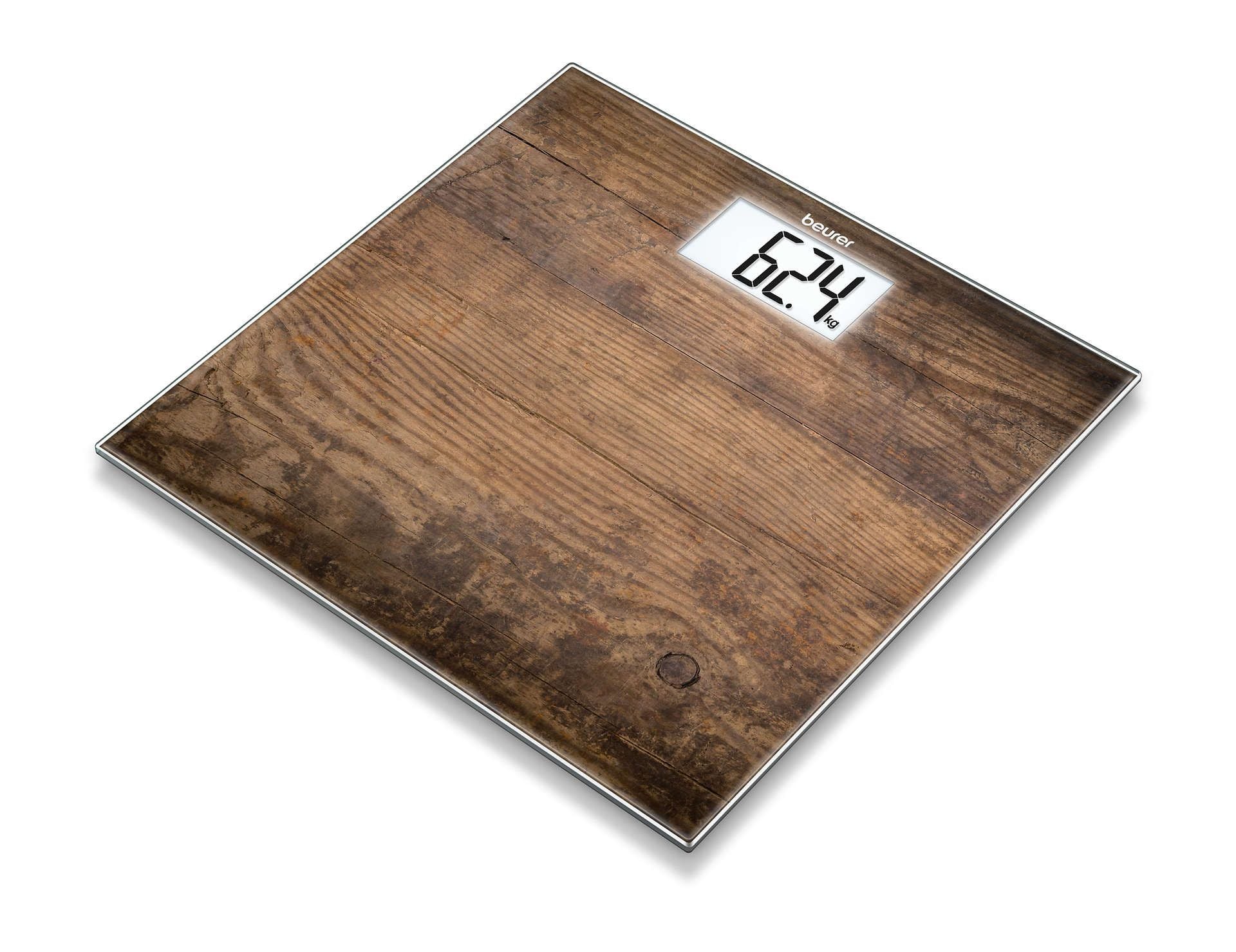 Beurer GS 203 Glass Bathroom Scale Wood