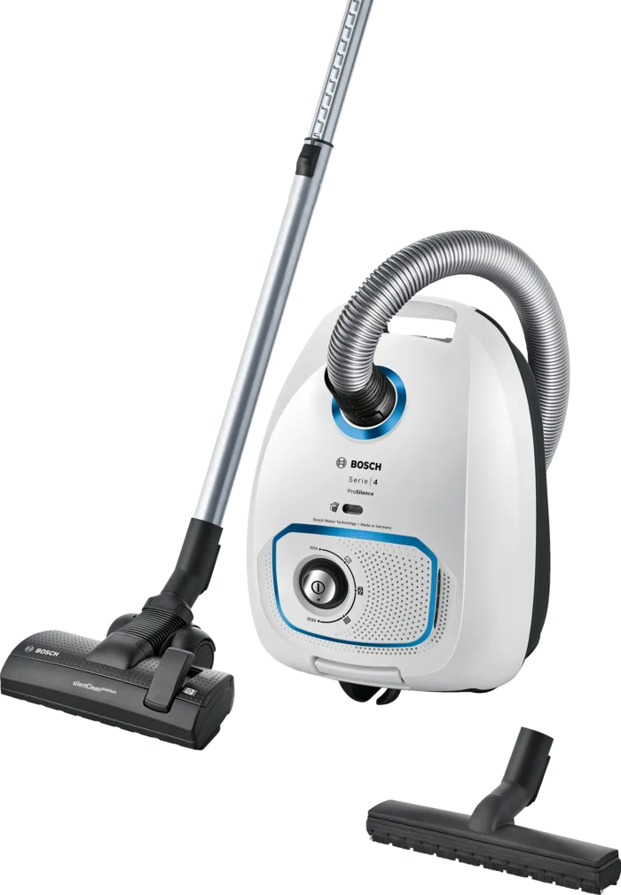 Bosch BGLS4SIL1 Bagged vacuum cleaner ProSilence White