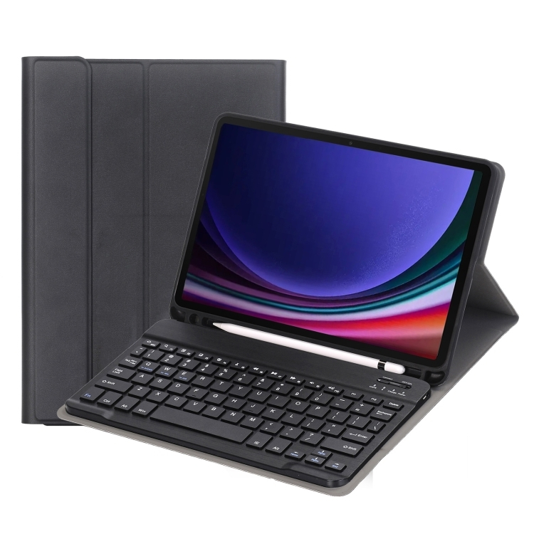 Samsung Galaxy Tab S9 / S9 FE / S10 FE / S10 Lite Case with Detachable Bluetooth Keyboard – Black