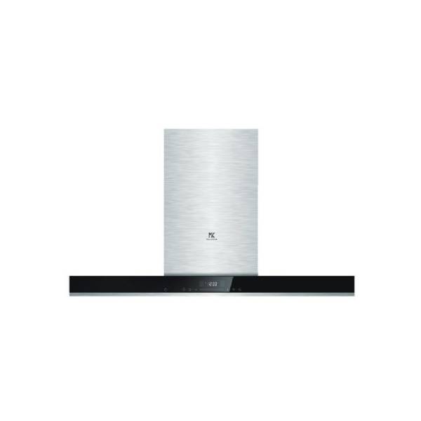 MIDEA MH90B4300B Stainless steel with black glass panel Chimney Hood ( 90cm), 5 YEARS WARRANTY