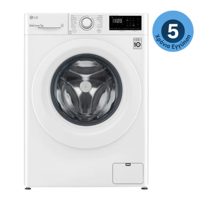 LG F2WV3S7N3E Slim Washing Machine 7kg, 1200 rpm, AI DD™,10 YEAR WARRANTY IN COMPRESSOR & 5 ΥEARS FULL,GREAT DEALS