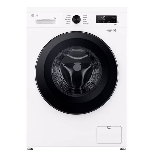 LG F4X1008NWK 8kg, A CLASS, Direct Drive, Steam , WIFI, Washing Machine, White, 5 Years General Warranty and10 Years Warranty on Motorr, OFFER