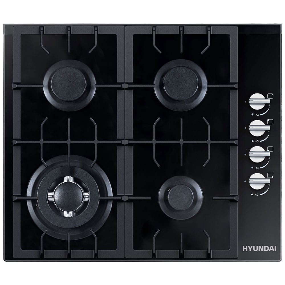HYUNDAI HYGH-6041G Glass Gas Hobs , 5 YEARS WARRANTY