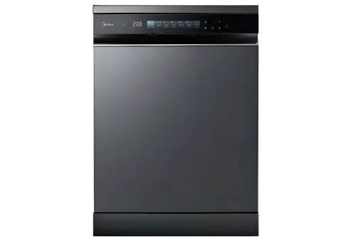 MIDEA MDWEF1433GMG-WG-EU Free Standing Dishwasher 14 sets ENERGY CLASS B , DARK SILVER, 5 YEARS WARRANTY, OFFER