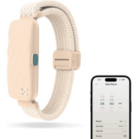 HoMedics Wakeband Vibrating Alarm Wristband Cream SS-WB100CE-WW