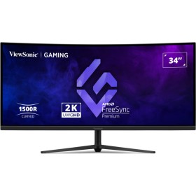 Viewsonic Monitor Gaming VX 34'' 2K VA Curved 180hz HDR10 VX3418C-2K