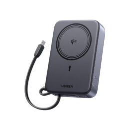 UGREEN PB567 Magnetic Power Bank 20000mAh, USB-A, USB-C Qi2 15W (gray)