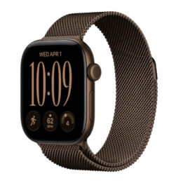 Apple Watch Series 12 Milanese Loop 42mm Aluminum Cellular Dark Bronze