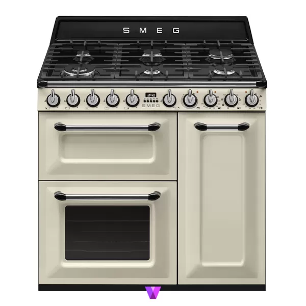 Smeg Gas Electric Cooker 90cm Victoria Series - Beige